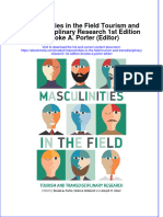 Dơnload Masculinities in The Field Tourism and Transdisciplinary Research 1st Edition Brooke A. Porter (Editor) Full Chapter