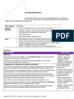 c1 Advanced Lesson Plan Speaking Part 2