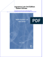 Dơnload Marine Insurance Law 3rd Edition Özlem Gürses Full Chapter