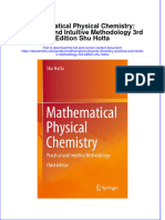 Get Mathematical Physical Chemistry: Practical and Intuitive Methodology 3rd Edition Shu Hotta PDF Full Chapter