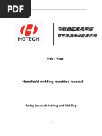 English Manual of Laser Welder - HG Laser