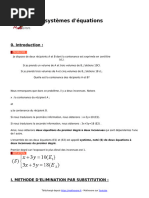 Les Systemes D Equations Cours de Maths en 2de