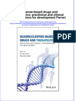 PDF Antisense-Based Drugs and Therapeutics: Preclinical and Clinical Considerations For Development Ferrari All Chapter