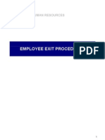 Employee Exit Procedures: Apm Pvt. LTD Human Resources