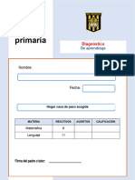 Evaluacion Diagnostica 5grado 2023 2024