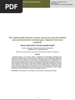 The Relationship Between Human Resources and Information and Communication Technologies: Spanish Firm-Level Evidence