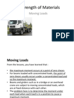 Strength of Materials-Moving Loads