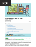 Defining Main Functions in Python - Real Python