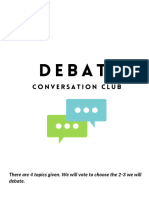 Debate Conversation Club 23.02.24