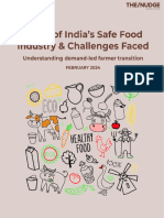 Study of India's Safe Food Industry & Challenges Faced