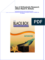 PDF The Black Box of Orthodontic Research 1st Edition Raed H. Alrbata All Chapter