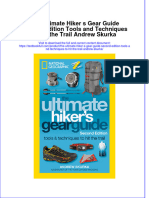 PDF The Ultimate Hiker S Gear Guide Second Edition Tools and Techniques To Hit The Trail Andrew Skurka All Chapter