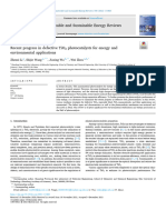 Recent Progress in Defective TiO2 Photocatalysts For Energy and