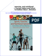 Sports, Exercise, and Nutritional Genomics: Current Status and Future Directions 1st Edition Ildus I. Ahmetov PDF Full Chapter