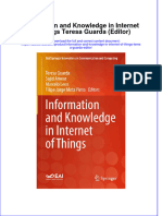 Dơnload Information and Knowledge in Internet of Things Teresa Guarda (Editor) Full Chapter