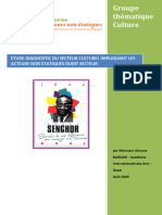 Etude Diagnostic Du Secteur Culturel Impliquant Les Acteurs Non Etatiques Dudit Secteur