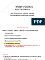 Pathologies - Granulo - Monocytaires - 2022