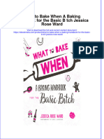 Dơnload What To Bake When A Baking Handbook For The Basic B TCH Jessica Rose Ward Full Chapter