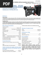 MKL40 4003210 02 YC6MK420L D20发电用柴油发动机基本型配套参数表2018V01英文版