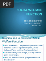 Social Welfare Functions