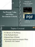 CH 05 Net Present Value