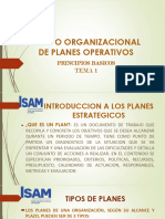 Diseño Organizacional de Planes Operativos1