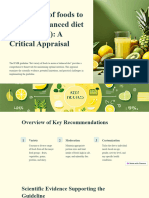 Eat Variety of Foods To Ensure A Balanced Diet Guideline 1 A Critical Appraisal