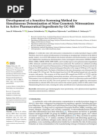 Development of A Sensitive Screening Method For Simultaneous Determination of Nine Genotoxic Nitrosamines in Active Pharmaceutical Ingredients by GC-MS