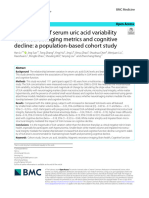 Associations of Serum Uric Acid Variability With Neuroimaging Metrics and Cognitive Decline: A Population Based Cohort Study