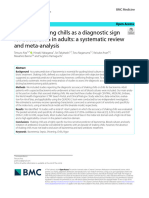 Utility of Shaking Chills As A Diagnostic Sign For Bacteremia in Adults: A Systematic Review and Meta-Analysis