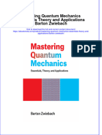 Dơnload Mastering Quantum Mechanics Essentials Theory and Applications Barton Zwiebach Full Chapter