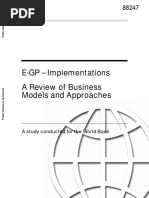 eGP Implementations A Review of Business Models Approaches