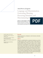 Language and Discrimination Generating Meaning, Perceiving Identities, and Discriminating Outcomes