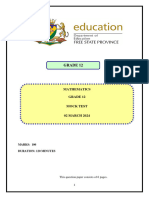 Grade 12 Mock Test (2024) Term 1 Fe