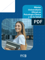 Máster Universitario Oficial en Psicología Clínica y de La Salud