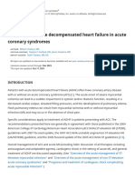 Treatment of FLASH Pulm Edema & ADHF in ACS - UpToDate