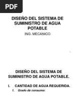 Diseño Del Sistema de Suministro de Agua Potable