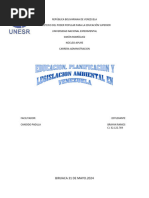 ENSAYO SOBRE La Educación Ambientalen Venezuela