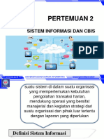 Pertemuan 2: Sistem Informasi Dan Cbis