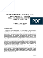 Analisis Textual y Terminologia