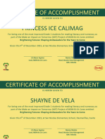 CERTIFICATES