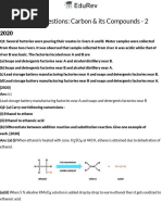 Previous Year Questions - Carbon and Its Compounds - 2 - Science Class 10 PDF Download