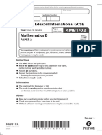 iGCSE Edexcel Maths B Jan 22 Paper 2 QP