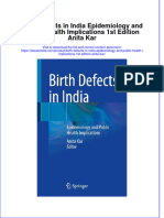 Get Birth Defects in India Epidemiology and Public Health Implications 1st Edition Anita Kar PDF Full Chapter