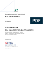 User Guide - Manual For ECoS Electrical Form (English)