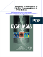 Get Dysphagia. Diagnosis and Treatment of Esophageal Motility Disorders Marco G. Patti (Editor) PDF Full Chapter