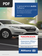 Depliant Assurance Allianz Honda