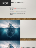 Writer's Effect