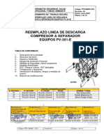 PTS Marc 253 Reemplazo de Lineas de Descarga Compresor Pv-351e