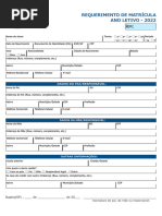 Requerimento de Matrícula Ano Letivo - 2022: Dados Do Pai/Responsável